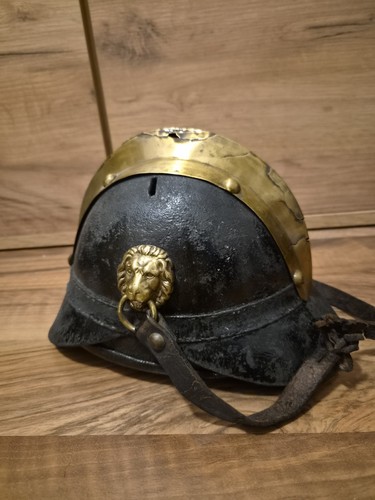 Alter lederhelm feuerwehr - alter,
