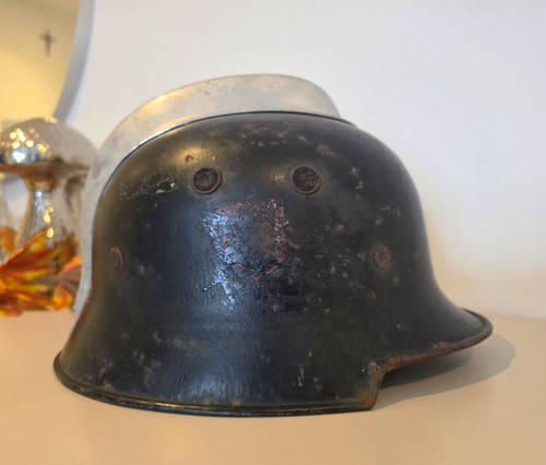Historischer feuerwehrhelm m34 - feuerwehrhelm,