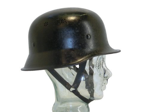 Vintage stahl feuerwehrhelm - vintage,