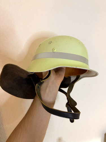 Feuerwehr helm creme mit - creme,