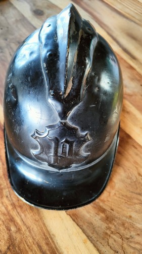 Antiker feuerwehr helm messing - antiker,