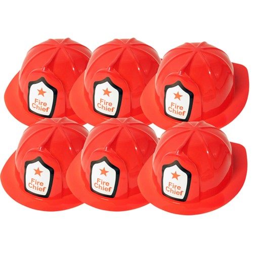 6er set kinder feuerwehrhelm - 6er,