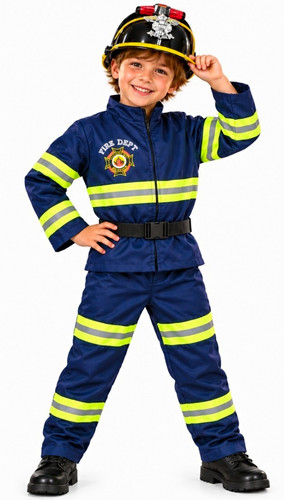 Feuerwehr komplett kostüm set - feuerwehr,