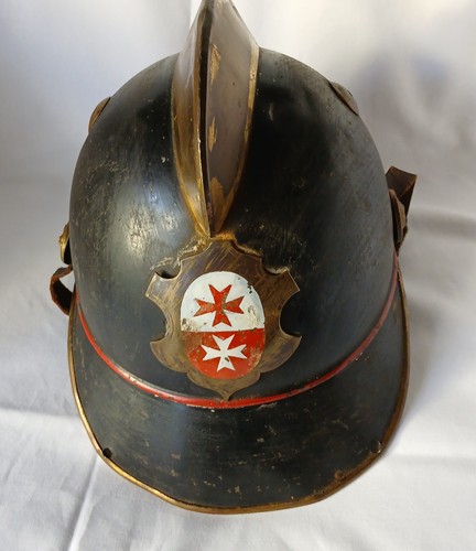 Historische feuerwehr helm - feuerwehr,