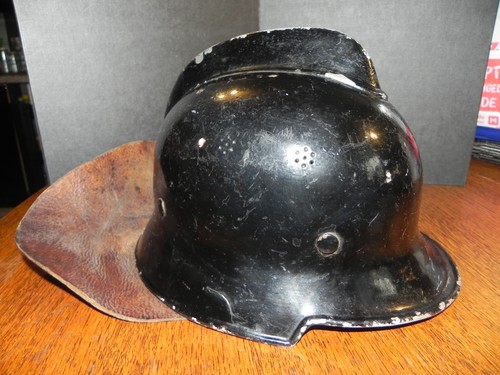 Alter feuerwehr helm alu - feuerwehr, mit